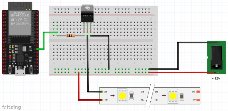 ESP32 LED stripe