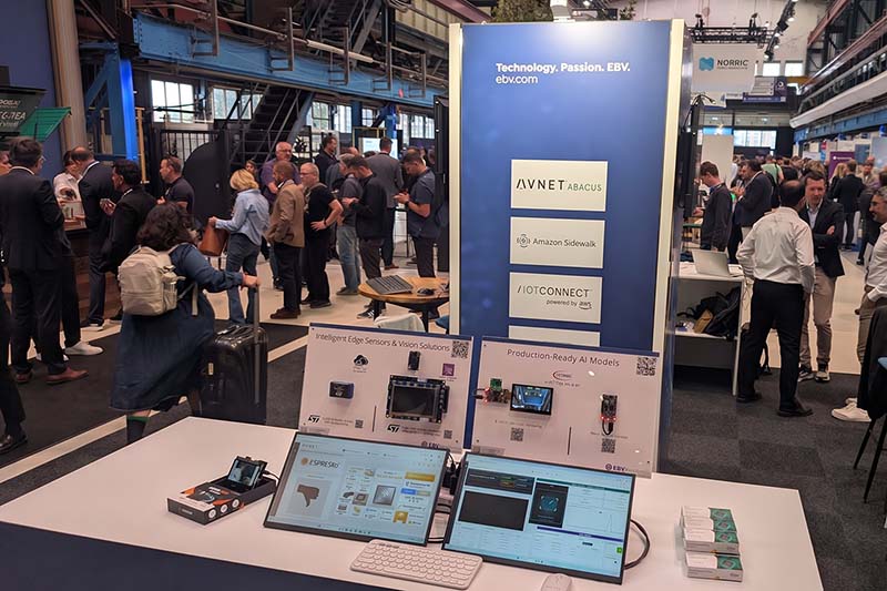 Edge-AI-Demos am Stand von EBV Elektronik
