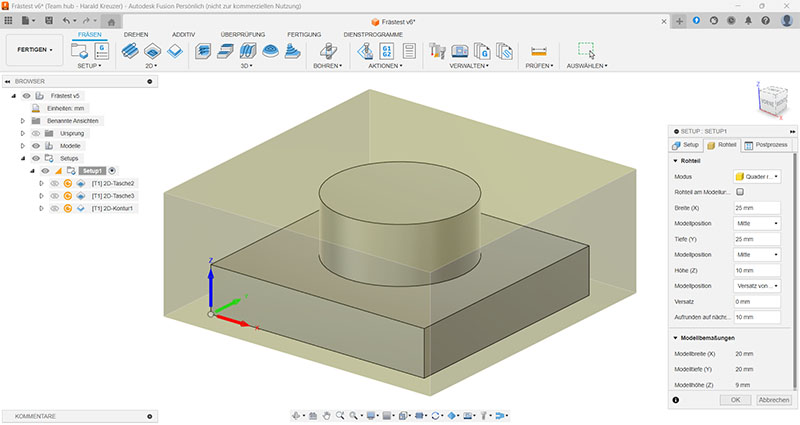 Fusion 360 CAM Setup