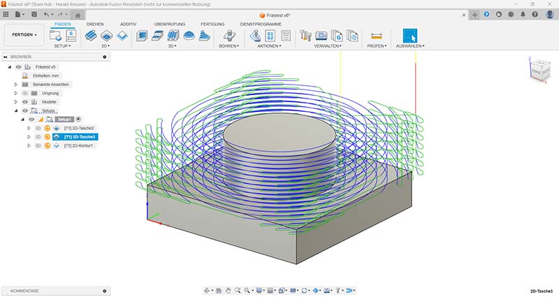 Fusion 360 CAM Milling Operations