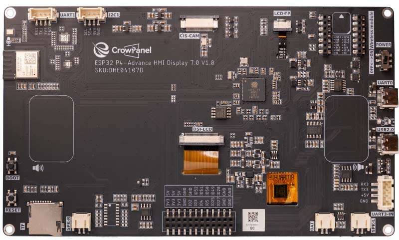 CrowPanel Advance 7inch ESP32-P4 HMI AI Display