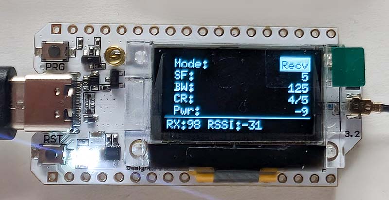 LoRa Test Tool mit SX1262