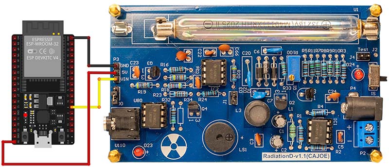 ESP32 und RadiationD-v1.1