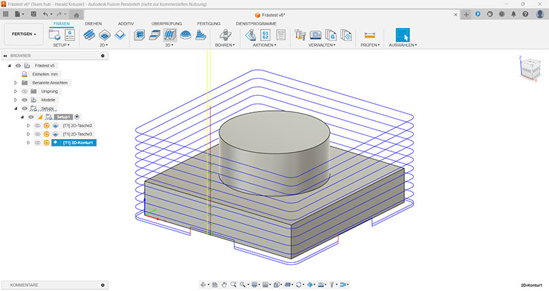 Fusion 360 CAM Milling Operations