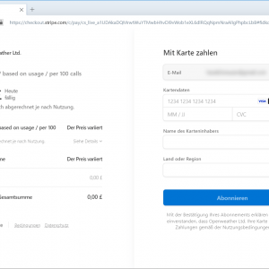 OpenWeather Registration 5