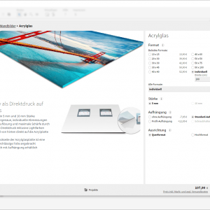 Oberfläche der Sall Digital Software