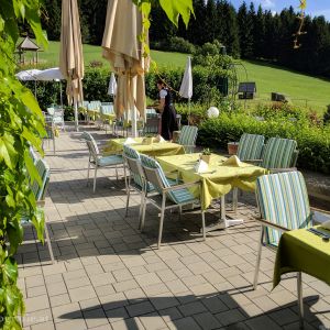 Die Terrasse am Nachmittag