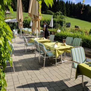 Die Terrasse am Nachmittag