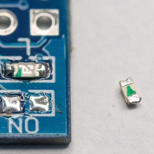 Unsoldered LED of the ESP32 D1 Mini